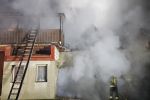 Potężny pożar domu pod Wrocławiem. Strażacy nagrali, jak go gasili. Zobacz film!, OSP Pustków Żurawski