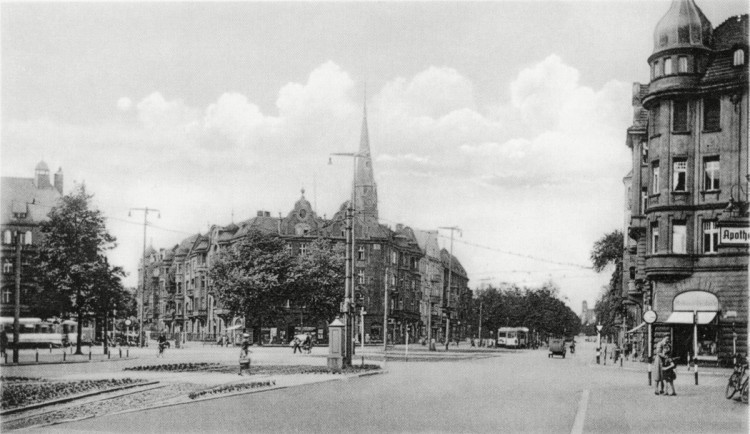 Wrocław dawniej i dziś: plac Grunwaldzki, fotopolska.eu