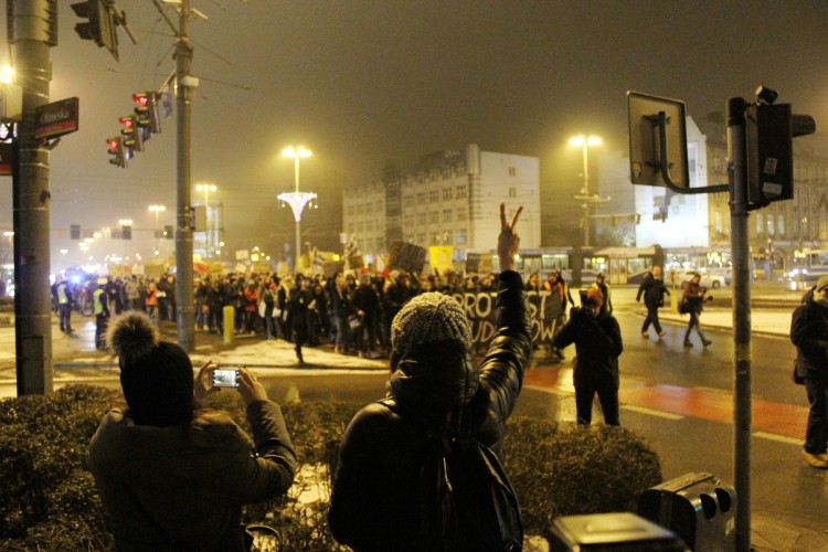 Protest Studentów przeszedł przez Wrocław [DUŻO ZDJĘĆ], Bartosz Senderek