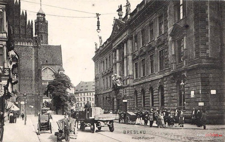 Wrocław dawniej i dziś: ulica Wita Stwosza, fotopolska.eu