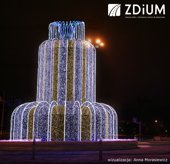 Wrocław: tak będzie wyglądała tegoroczna iluminacja świąteczna [WIZUALIZACJE], mat. ZDiUM