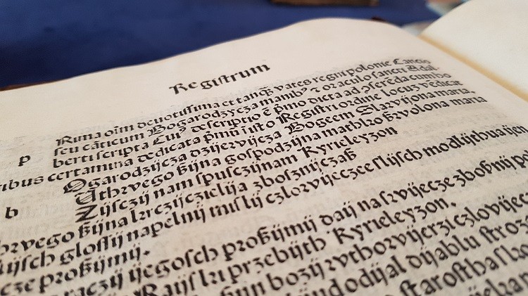 „Bogurodzica” wydrukowana w tzw. Statutach Łaskiego w 1506 r., Zakład Narodowy im. Ossolińskich