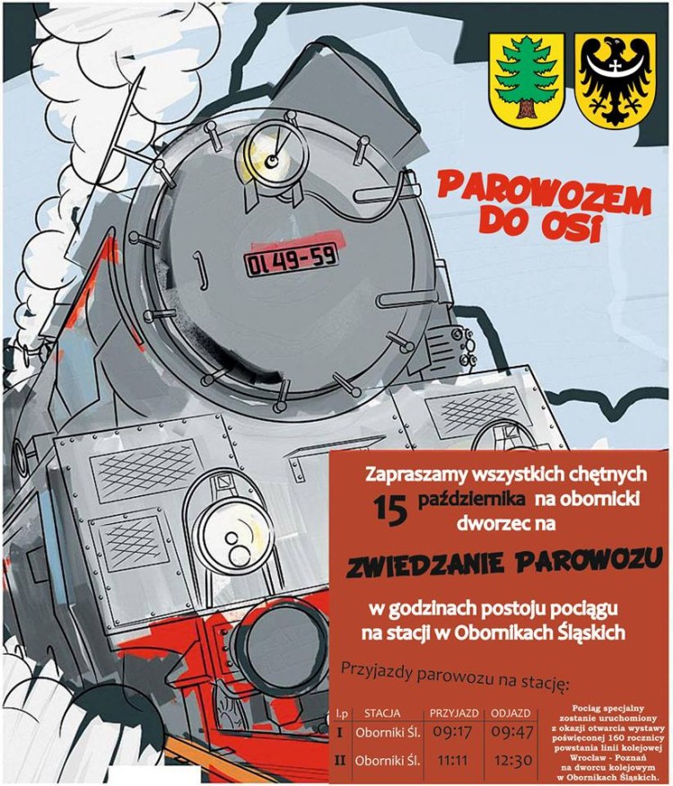Wrocław: z dworca odjedzie zabytkowy parowóz, materiały organizatora