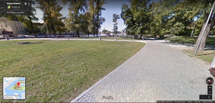Wrocław: nowe obiekty w Street View. Można zajrzeć do wnętrza Wroclavii i na Wyspę, mat. Google