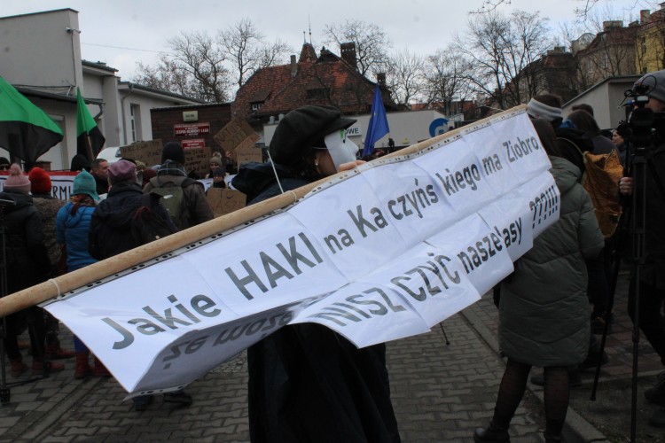 Chcą wyciąć las we Wrocławiu. Mieszkańcy protestowali: 