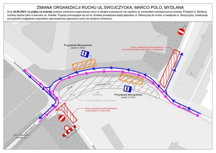 Wrocław: Rusza remont ulicy prowadzącej do Olimpia Port. Ale po drodze rośnie drzewo, Dokumentacja przetargowa