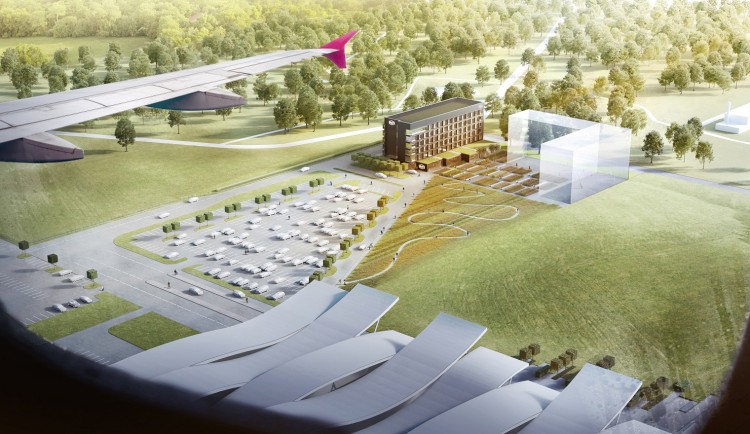 Wrocławskie lotnisko będzie miało własny hotel, Port Lotniczy Wrocław/wizualizacje