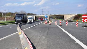 Ruszył remont A4 w kierunku Wrocławia. Generalna Dyrekcja Dróg rozważa zwolnienie kierowców z opłat [OBJAZDY, MAPY]