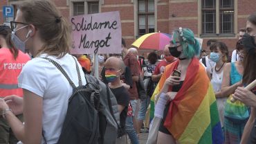 Tęczowy protest pod komendą. LGBT wsparł wiceprezydent Wrocławia [ZDJĘCIA]