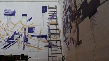 Nowy mural na Dworcu Nadodrze. Zobacz, jak powstaje [ZDJĘCIA, WIDEO]