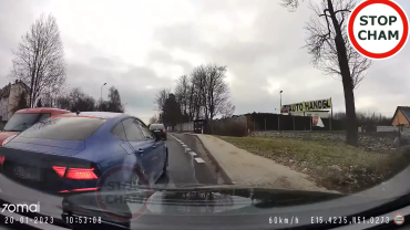 Dolny Śląsk: Pościg policyjny za audi. Jest nagranie szaleńczej jazdy [WIDEO]