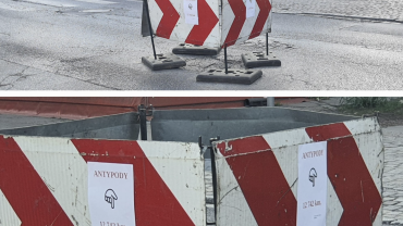 Wrocław: Droga na antypody przestanie istnieć. Zapadnięta droga idzie do remontu