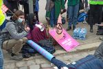 Eko-aktywiści na prawie 3 godziny zablokowali Świdnicką przy Arkadach [ZDJĘCIA], Bartosz Królikowski