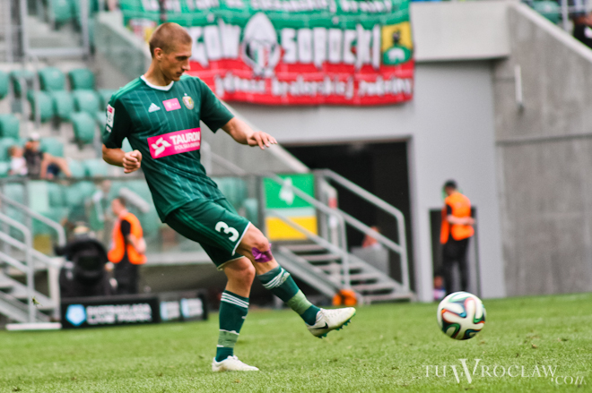 Piotr Celeban jako jedyny piłkarz zaliczył pełne 90 minut w meczu Śląska z Borussią