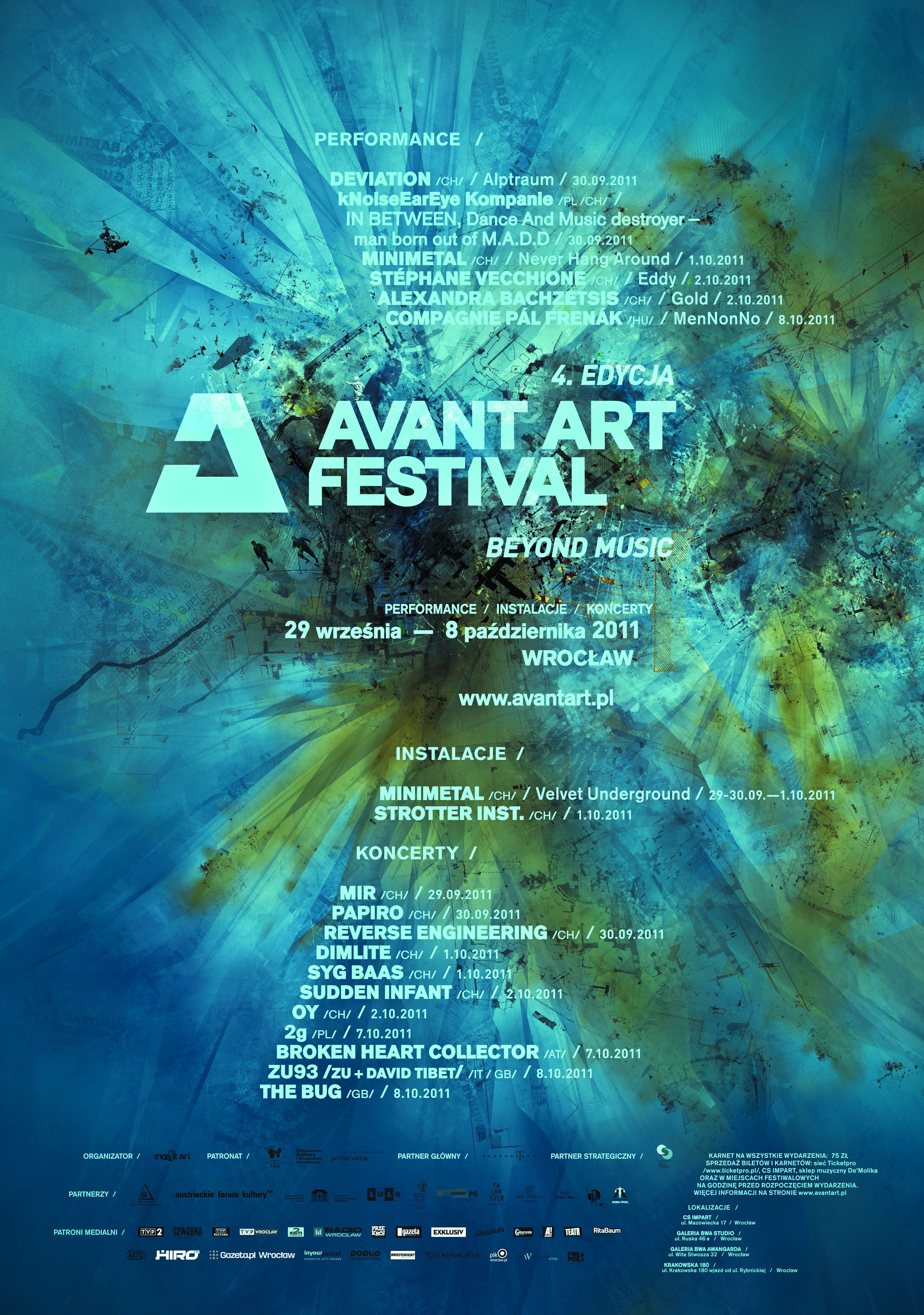 Kulturalna awangarda na Avant Art Festivalu, materiały prasowe