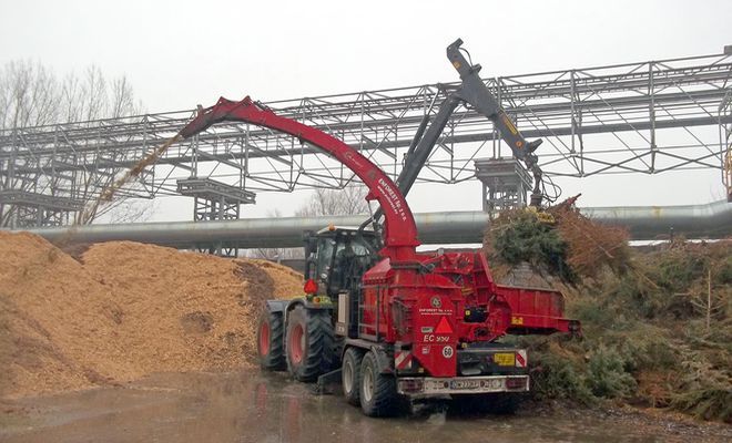 Zebrane choinki posłużyły do wyprodukowania biomasy