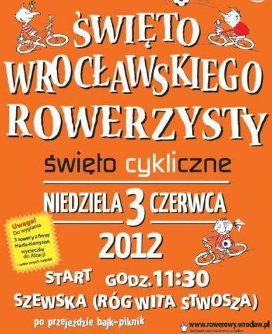 Święto Wrocławskiego Rowerzysty, materiały organizatora