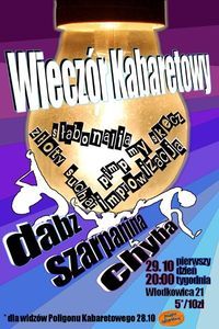 Eksperymentalny kabaretowy wieczór na Włodkowica 21, materiały organizatora