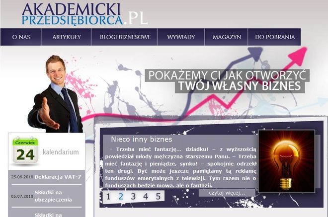 Akademicki Przedsiębiorca: I Forum Akademickie, www.akademickiprzedsiebiorca.pl