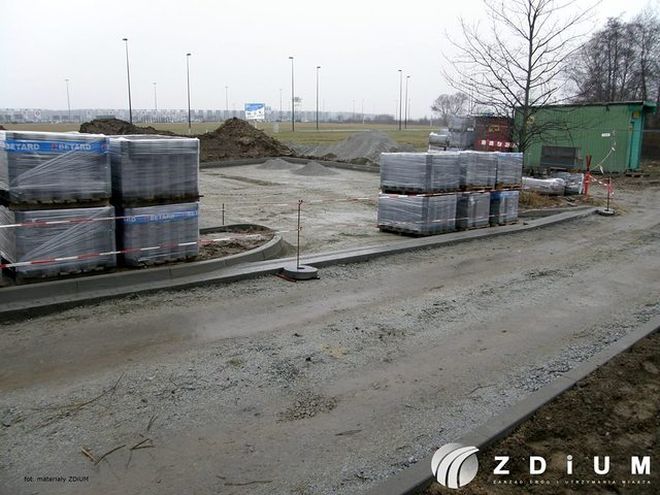 Budują specjalny parking dla taksówkarzy w rejonie wrocławskiego lotniska [ZDJĘCIA], mat. prasowe ZDiUM