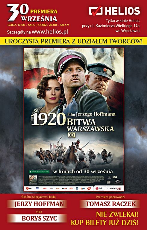 Uroczysta premiera filmu „1920 Bitwa Warszawska” w kinie Helios, materiały prasowe