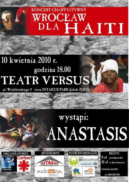 Anastasis zagra dla Haiti, materiały prasowe