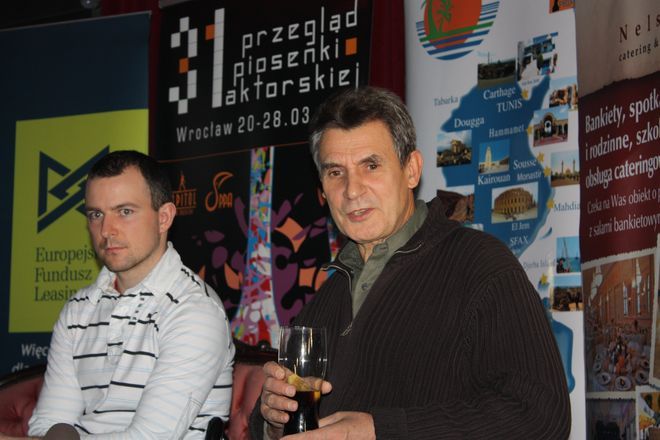 Jerzy Bielunas i Maciej Florek opowiadają o soektaklu ''Złota Różdżka''.