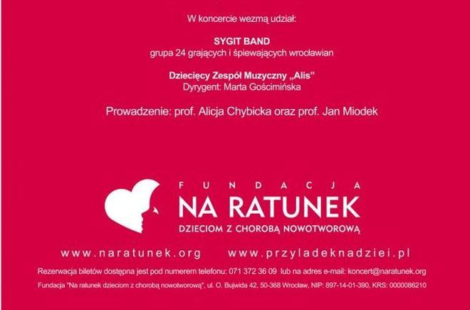 „Ratujmy Uśmiech” koncert charytatywny w Capitolu, www.przyladeknadzei.pl