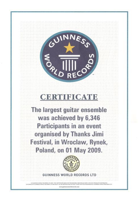 Gitarowy Rekord Guinnessa już w maju!, materiały prasowe