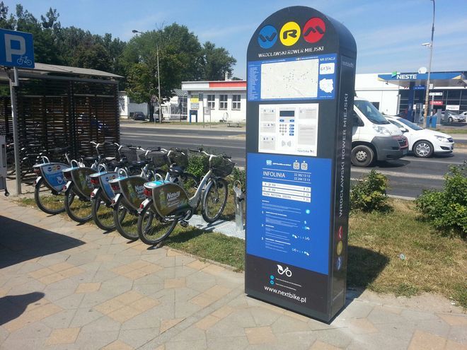 Wrocław ma już 35 stacji roweru miejskiego. Nowa powstała na pętli autobusowo-tramwajowej, mat. prasowe