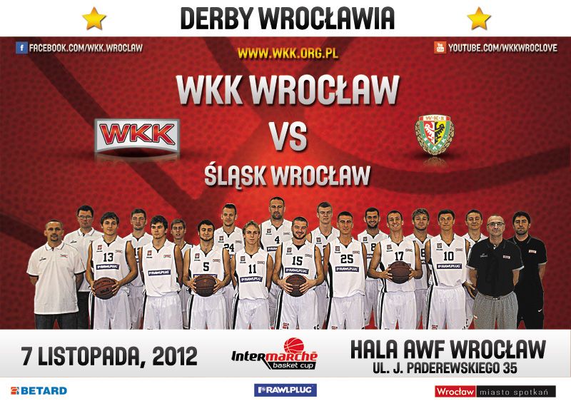 W środę wielkie koszykarskie derby Wrocławia!, wkkwroclaw
