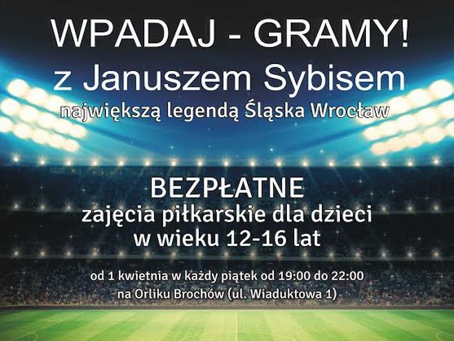 Piłka Nocna we Wrocławiu. Wpadaj – gramy!, mat. prasowe