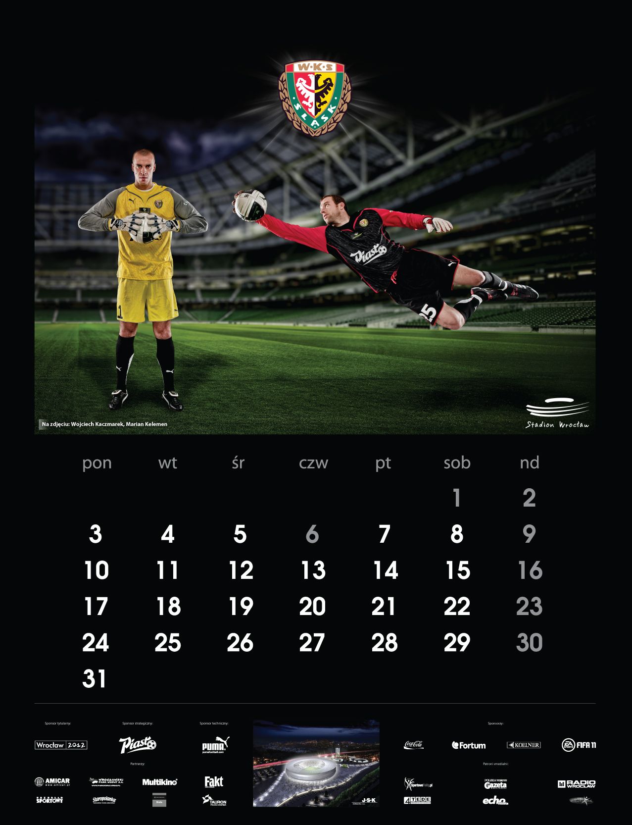 Jest już nowy kalendarz piłkarskiego Śląska, WKS