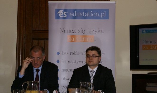 Dmitrij Żatuchin (z prawej) to wiceprezes zarządu wrocławskiej firmy Edustation
