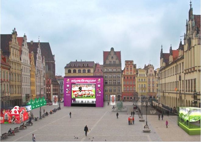 Fanzone w Rynku ma być najatrakcyjniejszą strefą kibica w Polsce