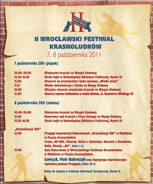 II Festiwal Krasnoludków: Życie krasnali od podszewki, materiały prasowe