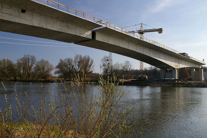 Most w Łanach, na wschodniej obwodnicy, połączy się w środę, michau/Wratislaviae Amici