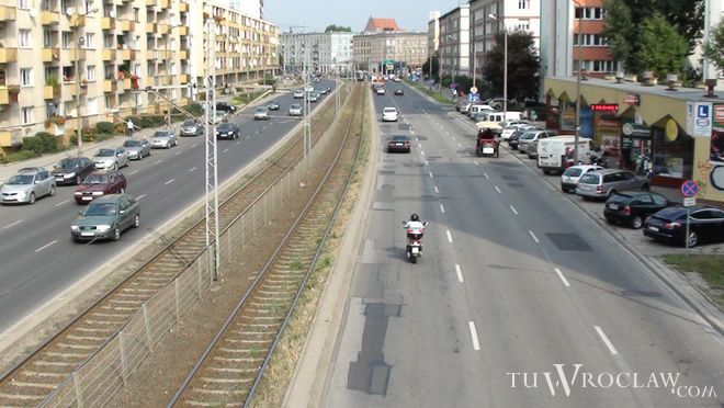 To właśnie ten odcinek ulicy Grabiszyńskiej jest w tej chwili remontowany