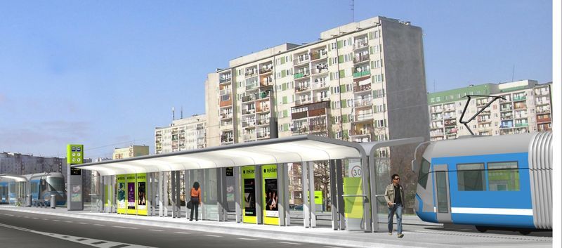 Tak będą wyglądały przystanki Tramwaju Plus na Gaju i Kozanowie, projekt: Biprogeo/isba_ Grupa Projektowa
