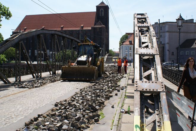 Rozpoczął się remont północnego mostu Młyńskiego, bk