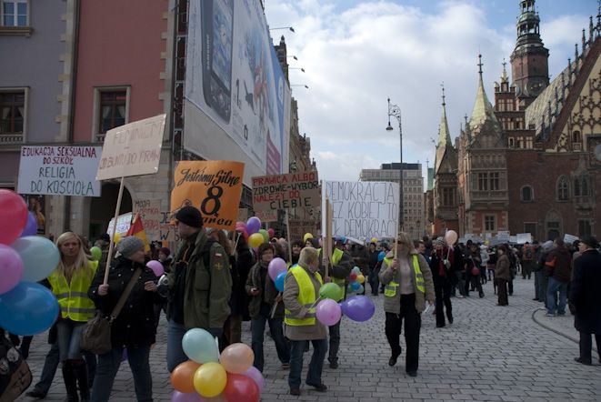 Uczestniczki wrocławskiej Manify wyrażą swój sprzeciw wobec polityki magistratu, archiwum