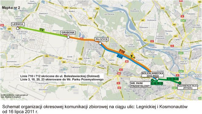 W sobotę na Legnicką wracają tramwaje, tyle że o dwie linie mniej - bez 12 i 22, UM Wrocław