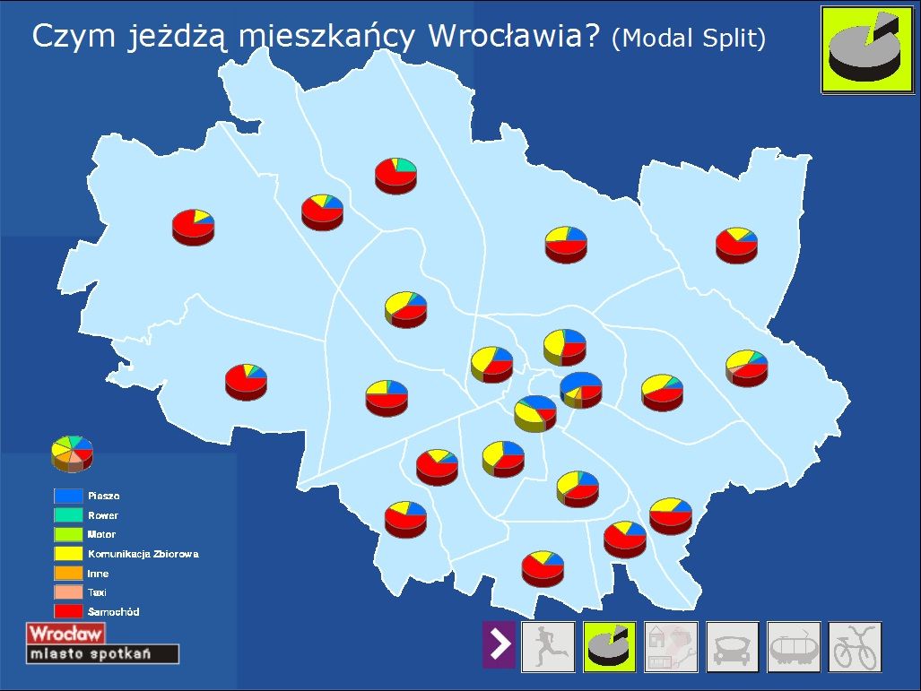 Badania ruchu: coraz więcej aut i rowerów, coraz mniej podróży komunikacją, UM Wrocław