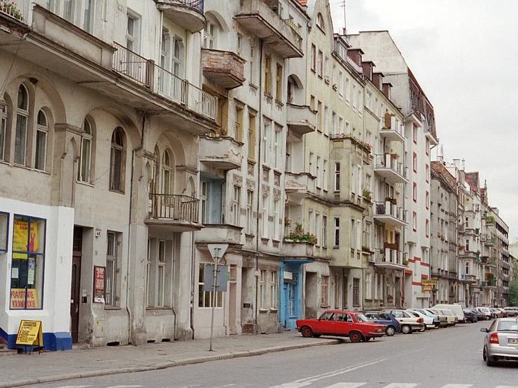 Zachowany fragment ulicy Lwowskiej