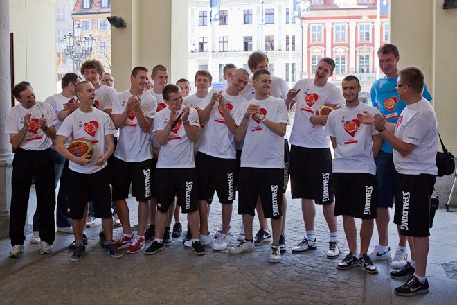 Wrocław powitał koszykarską kadrę Polski U18, abe