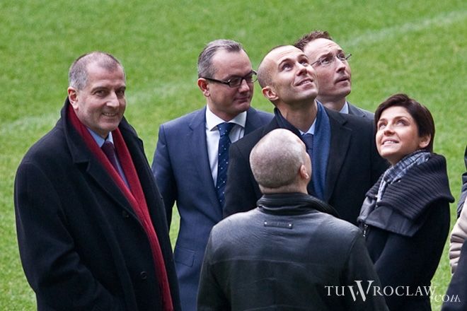 Na początku roku stadion zwiedzała minister sportu Joanna Mucha
