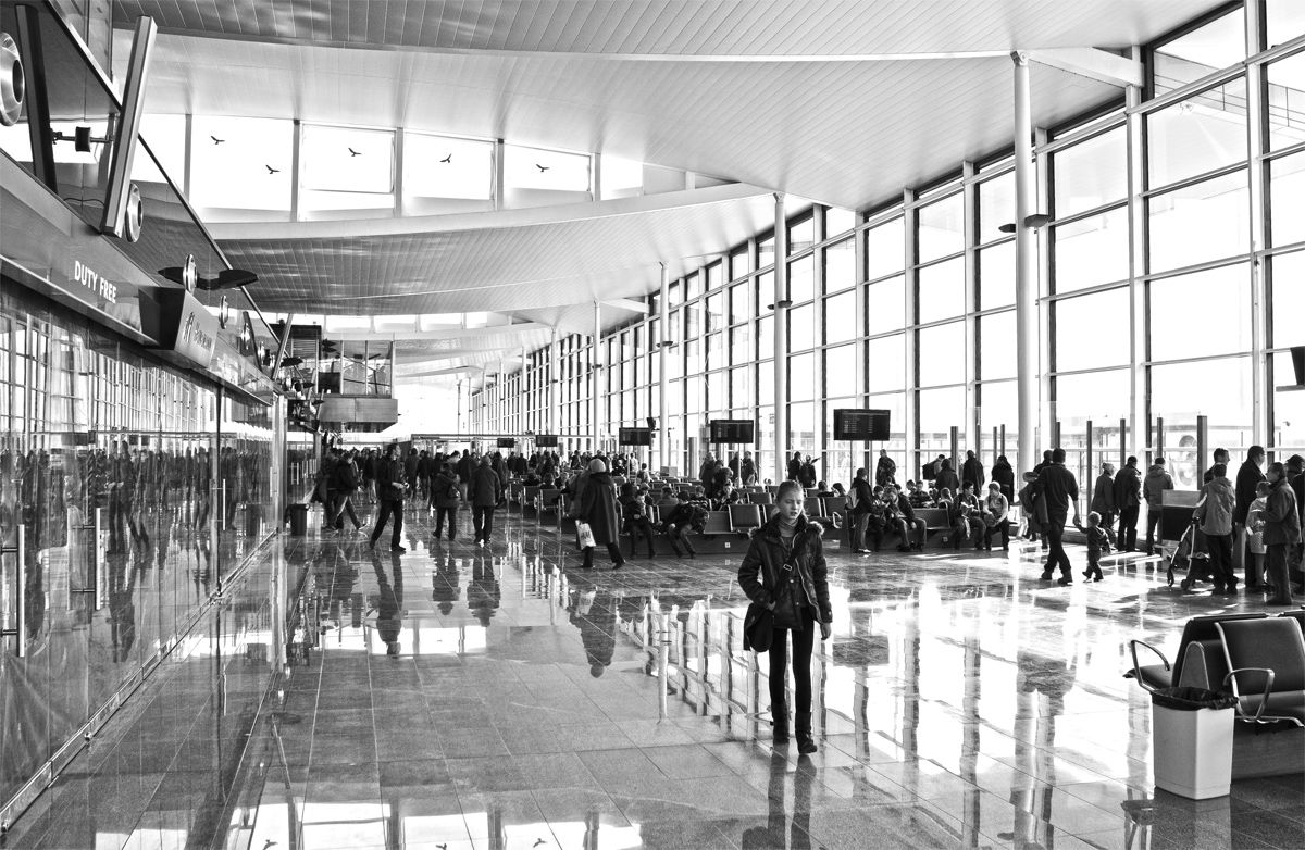 Dzień otwarty na nowym terminalu lotniska, Dominik Chrzan