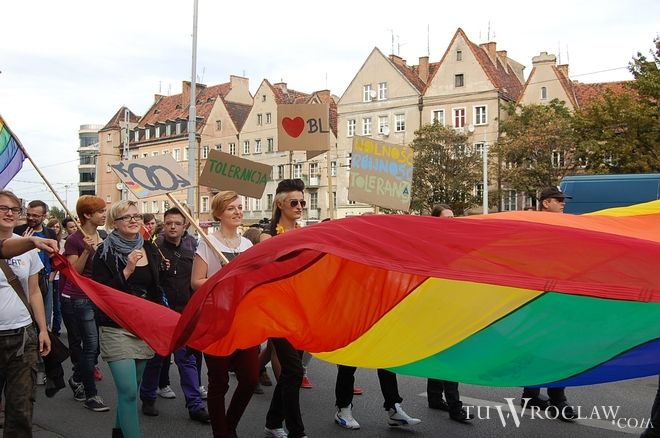 Narodowcy kontra geje i lesbijki - gorące popołudnie na wrocławskich ulicach, Tomek Matejuk
