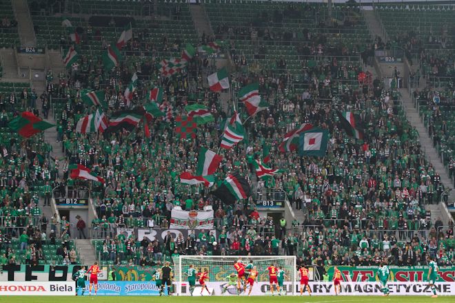 Frekwencja na meczach Śląska we Wrocławiu pozostawia wiele do życzenia 
