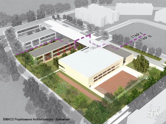 Kończą budowę nowoczesnej szkoły na Krzykach. Tak będzie wyglądać, BIMACO Projektowanie Architektoniczno - Budowlane